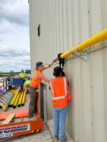 4-inch gas line for a home generator